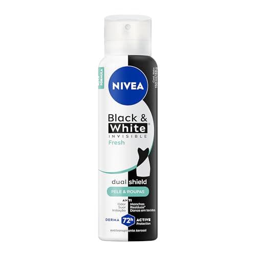 NIVEA Desodorante Antitranspirante Aerossol Invisible Black & White Fresh 150ml