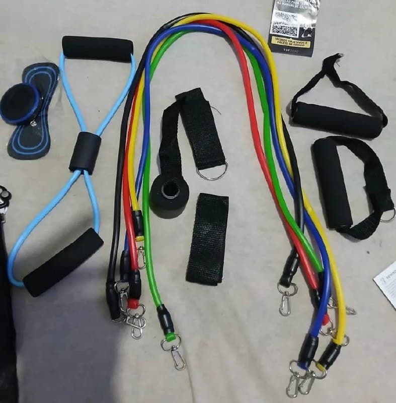 Kit 20 Itens Esportivos Para Treino Em Casa Academia Fitness Funcional